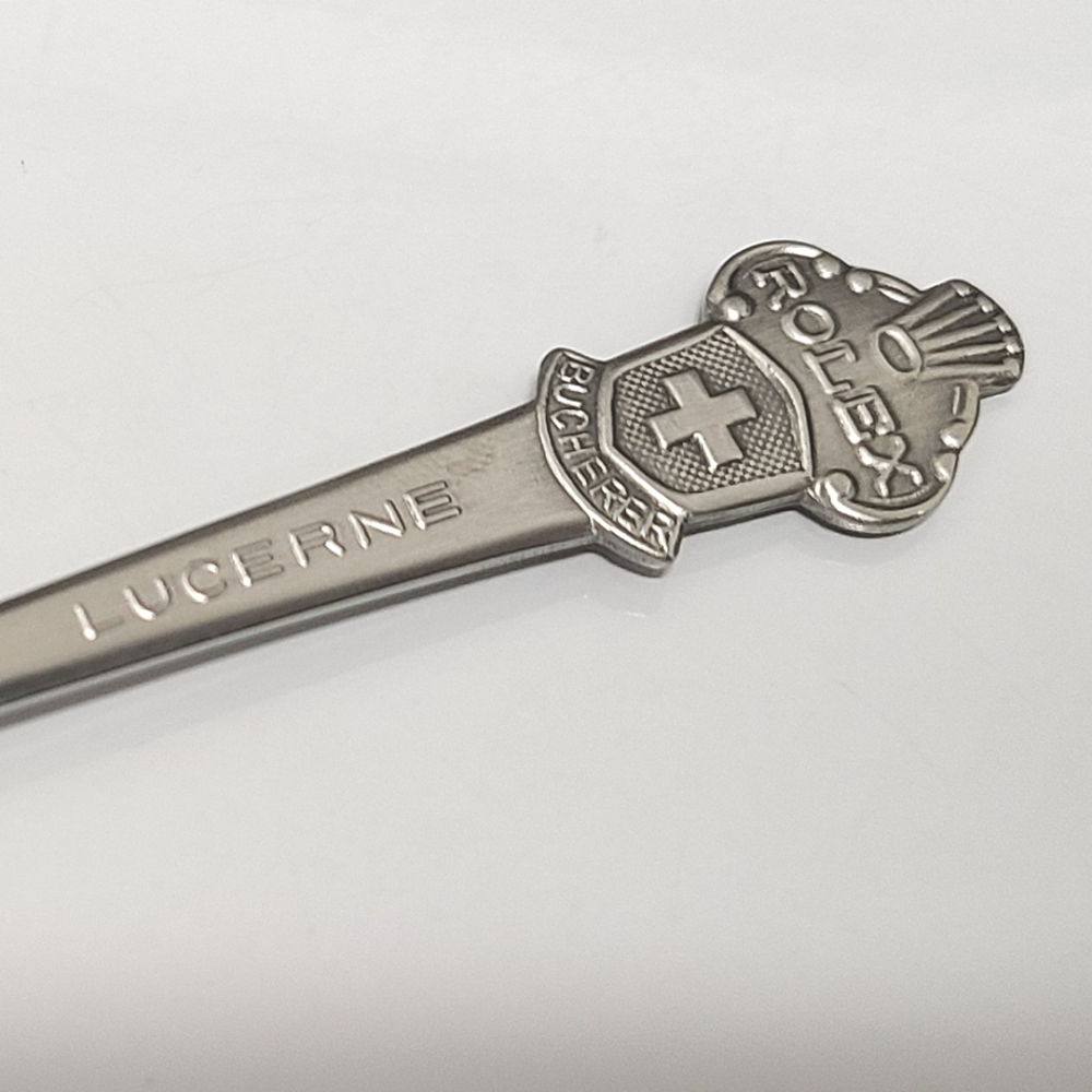 Rolex Bucherer Jewelers Vintage Lucerne, Switzerland SS Collectors Spoon - Picture 4 of 8